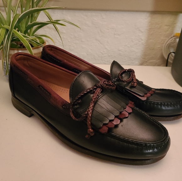 Allen Edmonds Woodstock Leather Men\'s Dress Shoes Brown Black  Size 11 EEE J main image 5